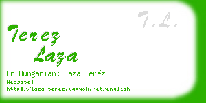 terez laza business card